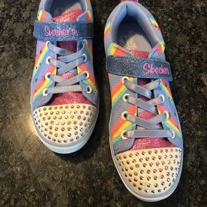 Skechers Twinkle Toes, rainbow/unicorn style, sz 3